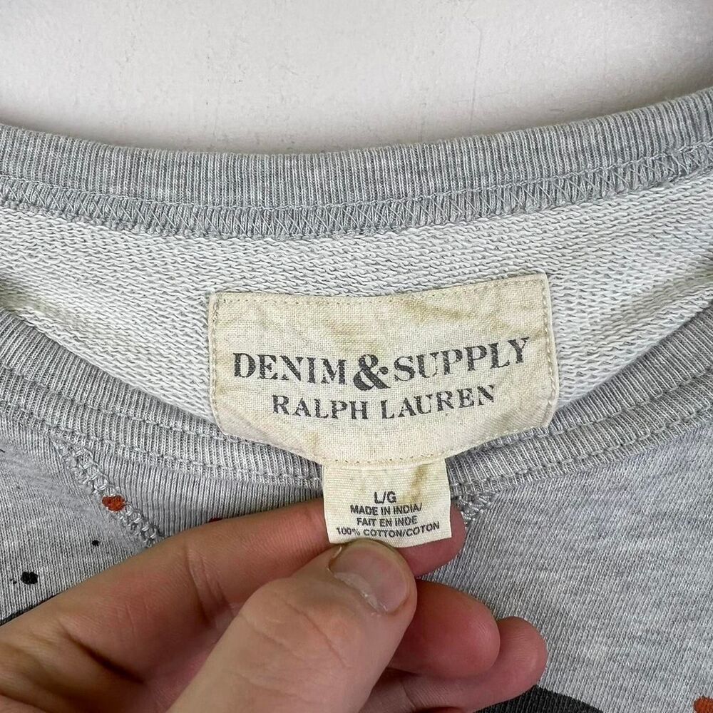 Ralph Lauren grey sweatshirt with Indian Chief graphic Size L - Picture 5 of 5